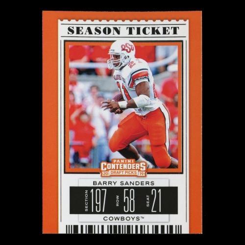 Barry Sanders 2019 Contender Draft Picks Season Ticket Cowboys