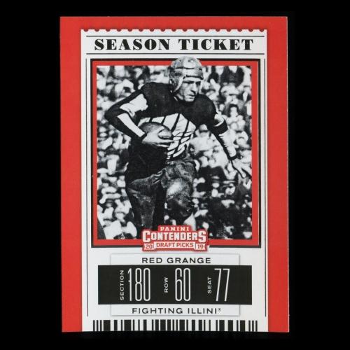 Red Grange 2019 Contender Draft Picks Season Ticket Fighting Illini