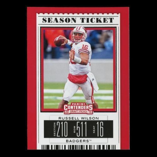 Russel Wilson 2019 Contender Draft Picks Season Ticket Badgers