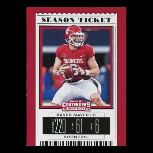 Baker Mayfield 2019 Contender Draft Picks Season Ticket Sooners