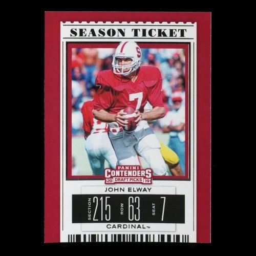 John Elway 2019 Contender Draft Picks Season Ticket Cardinal