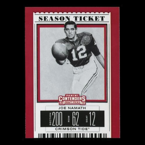 Joe Namath 2019 Contender Draft Picks Season Ticket Crimson Tide