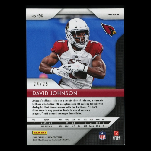 David Johnson 2018 Prizm Camo Cardinals 24/25