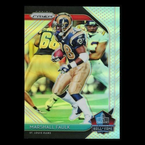 Marshall Faulk 2018 Prizm Hall of Fame Silver Rams