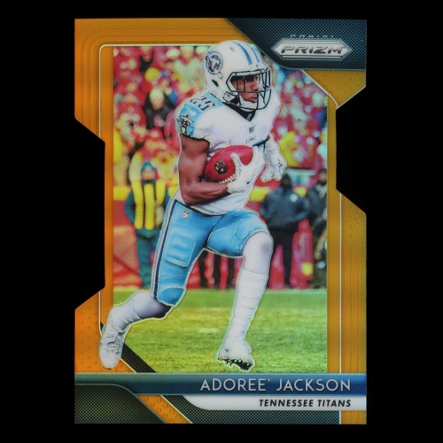 Adoree Jackson 2018 Prizm Die-Cut Orange Titans 093/249