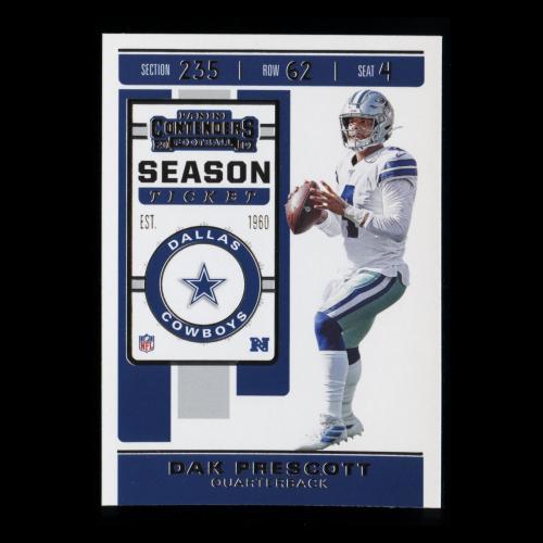 Dak Prescott 2019 Contenders Season Ticket Cowboys