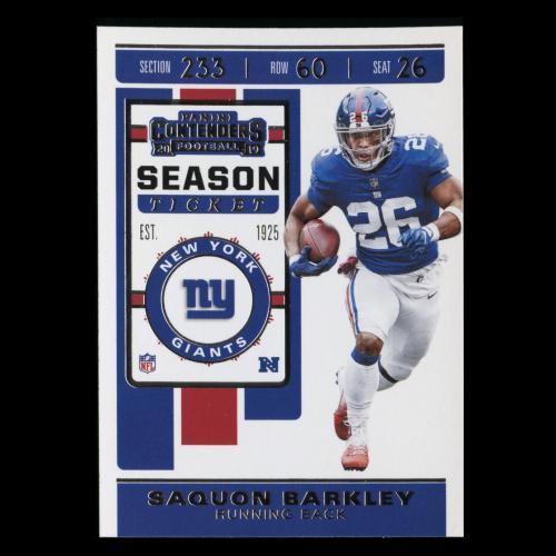 Saquon Barkley 2019 Contenders Season Ticket Giants