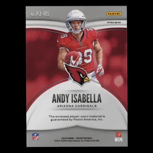 Andy Isabella 2019 Prizm Premier Patch Cardinals