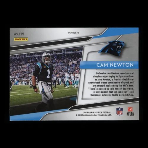 Cam Newton 2018 Prizm Silver Hype Pathers
