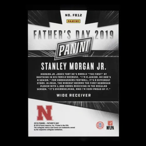 Stanley Morgan Jr. 2019 Father's Day Prospects Cornhuskers/Bengals 107/199