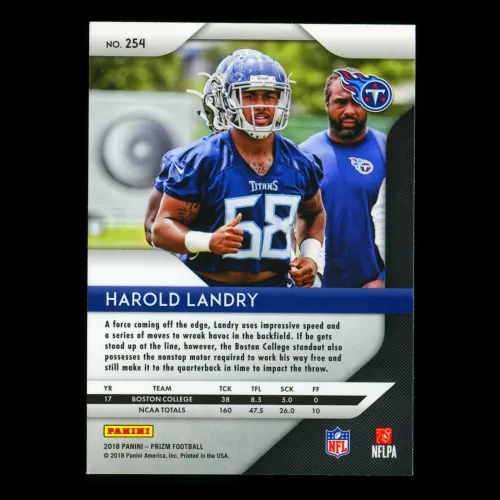 Harold Landry RC 2018 Prizm Rookie Titans