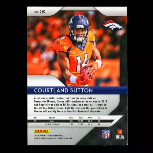 Courtland Sutton RC 2018 Prizm Rookie Broncos