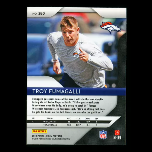 Troy Fumagalli RC 2018 Prizm Rookie Broncos