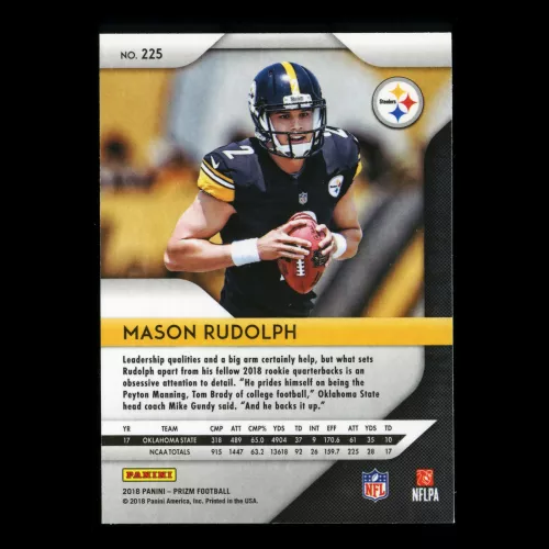 Mason Rudolph RC 2018 Prizm Rookie Steelers
