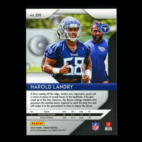 Harold Landry RC 2018 Prizm Rookie Titans