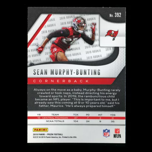 Sean Murphy-Bunting RC 2019 Prizm Rookie Buccaneers