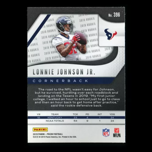 Lonnie Johnson Jr. RC 2019 Prizm Rookie Texans