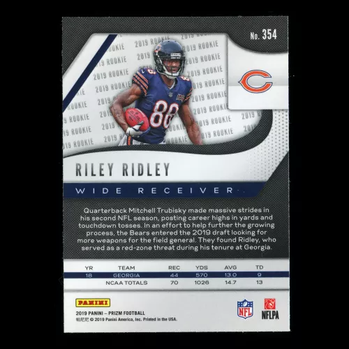 Riley Ridley RC 2019 Prizm Rookie Bears