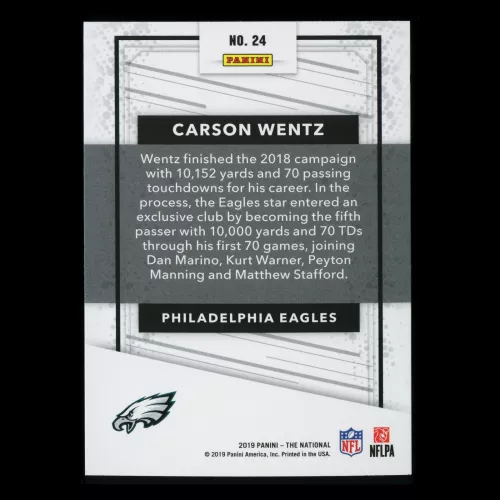 Carson Wentz 2019 The National Eagles
