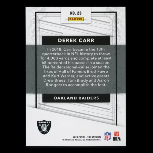 Derek Carr 2019 The National Raiders