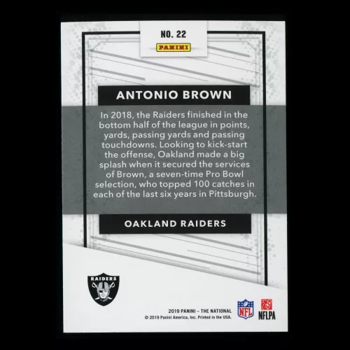Antonio Brown 2019 The National Raiders
