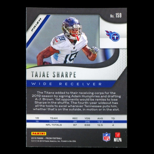 Tajae Sharpe 2019 Prizm Lazer Titans