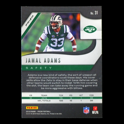 Jamal Adams 2019 Prizm Lazer Jets