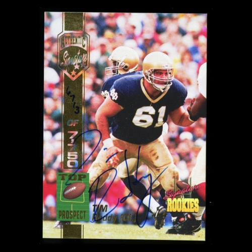 Tim Ruddy 1994 Signature Rookies Auto Fighting Irish | Dolphins 6713/7750