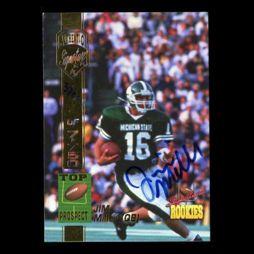 Jim Miller 1994 Signature Rookies Auto Spartans | Bears 3800/7750