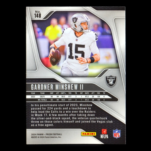 Gardner Minshew II 2024 Panini Prizm Raiders