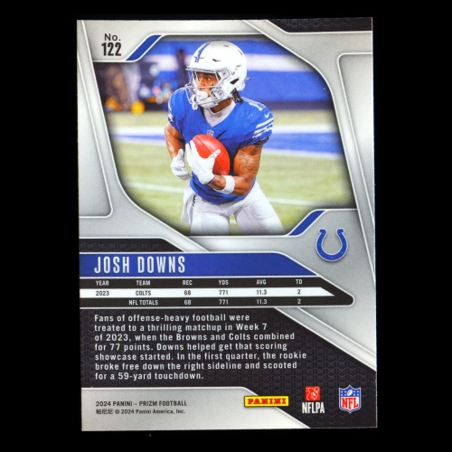 Josh Downs 2024 Panini Prizm Colts