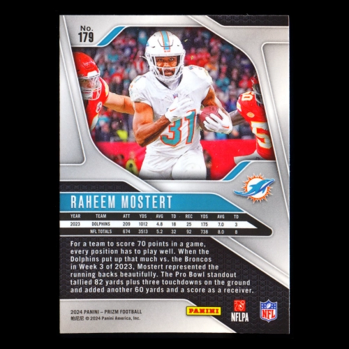Raheem Mostert 2024 Panini Prizm Dolphins