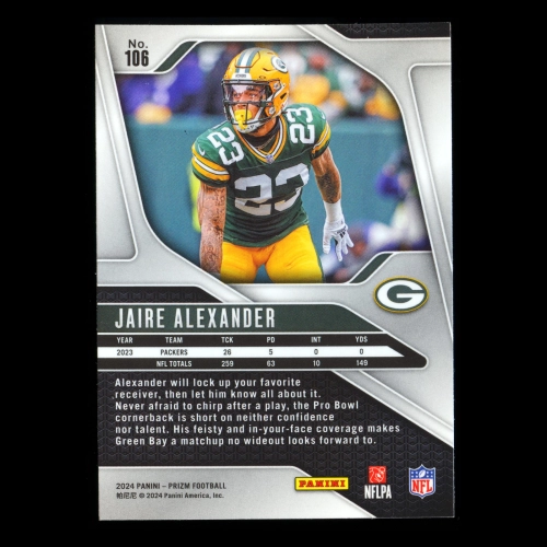 Jaire Alexander 2024 Panini Prizm Packers