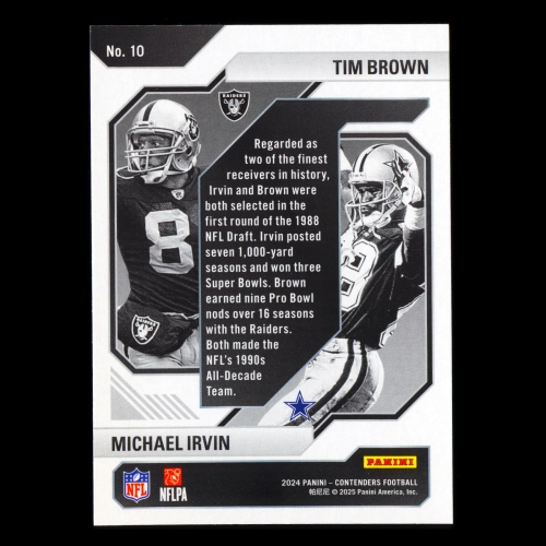 Irvin - Brown 2024 Contenders Historic Draft Class Contenders Cowboys - Raiders