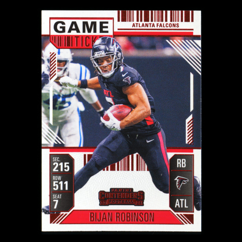 Bijan Robinson 2024 Panini Contenders Red Falcons