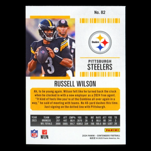 Russell Wilson 2024 Panini Contenders Steelers