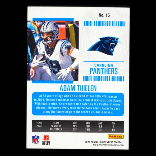 Adam Thielen 2024 Panini Contenders Panthers