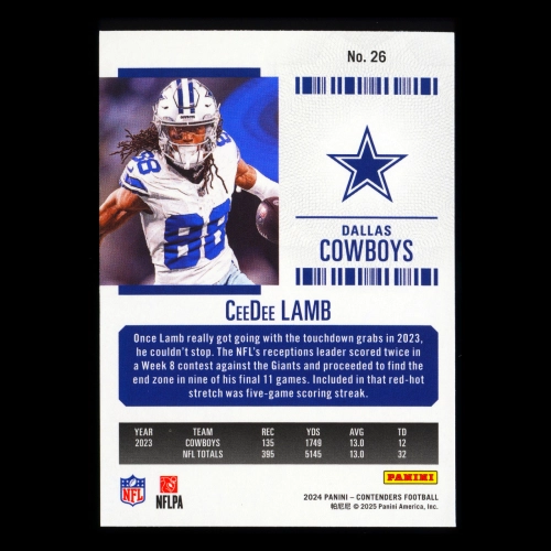 CeeDee Lamb 2024 Panini Contenders Cowboys