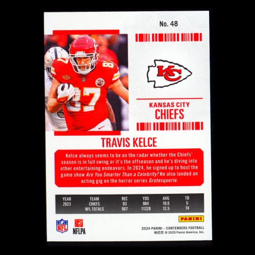 Travis Kelce 2024 Panini Contenders Chiefs