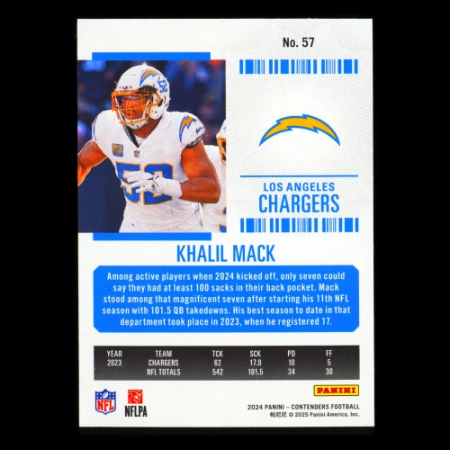 Khalil Mack 2024 Panini Contenders Chargers