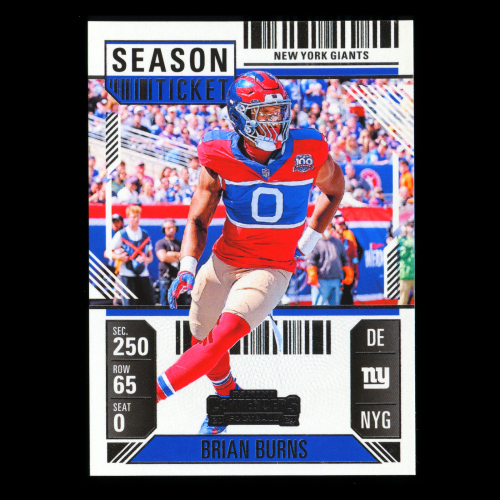 Brian Burns 2024 Panini Contenders Giants