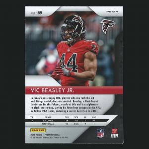 Vic Beasley Jr. 2018 Prizm Green Pulsar Falcons