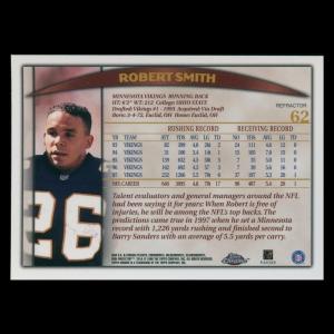 Robert Smith 1998 Topps Chrome Gold Refractor Vikings