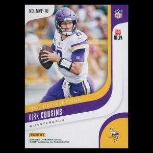 Kirk Cousins 2018 Contenders MVP Red Foil Vikings