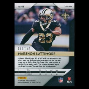 Marshon Lattimore 2018 Prizm Red Wave Saints 050/149