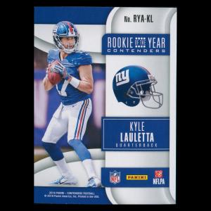 Kyle Lauletta 2018 Contenders Rookie of the Year Giants