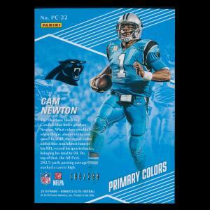 Cam Newton 2019 Elite Primary Colors Panthers 186/299
