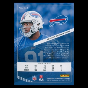 Ed Oliver RC 2019 Elite Rookie Giants 068/699