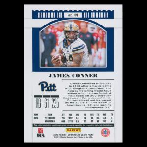 James Conner 2019 Contenders Draft Picks Blue Foil Panthers/Steelers
