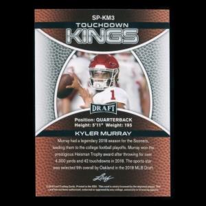 Kyler Murray 2019 Leaf Draft Gold Touchdown Kings Sooners/Cardinals
